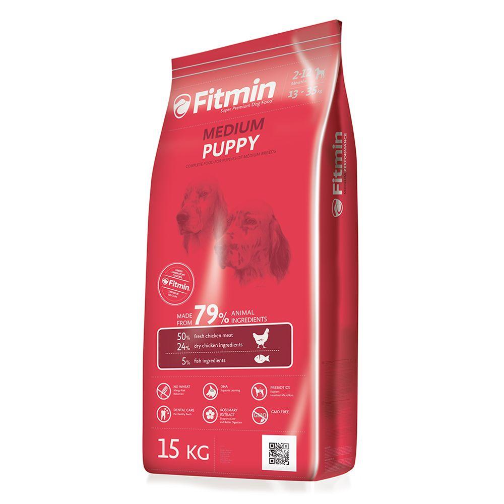 

Сухой корм Fitmin Dog Medium Puppy 15 кг м для щенков средних и крупных пород (ф6472)
