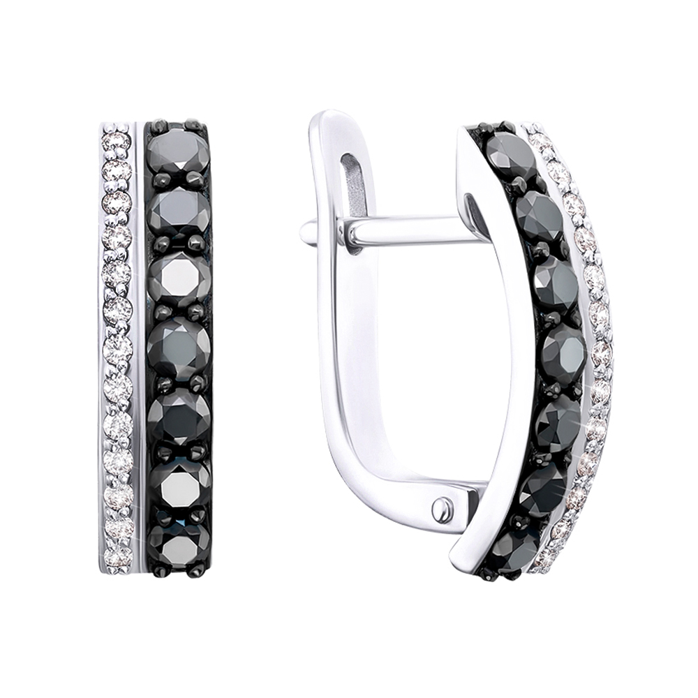 

Серьги из белого золота с бриллиантами 000143797