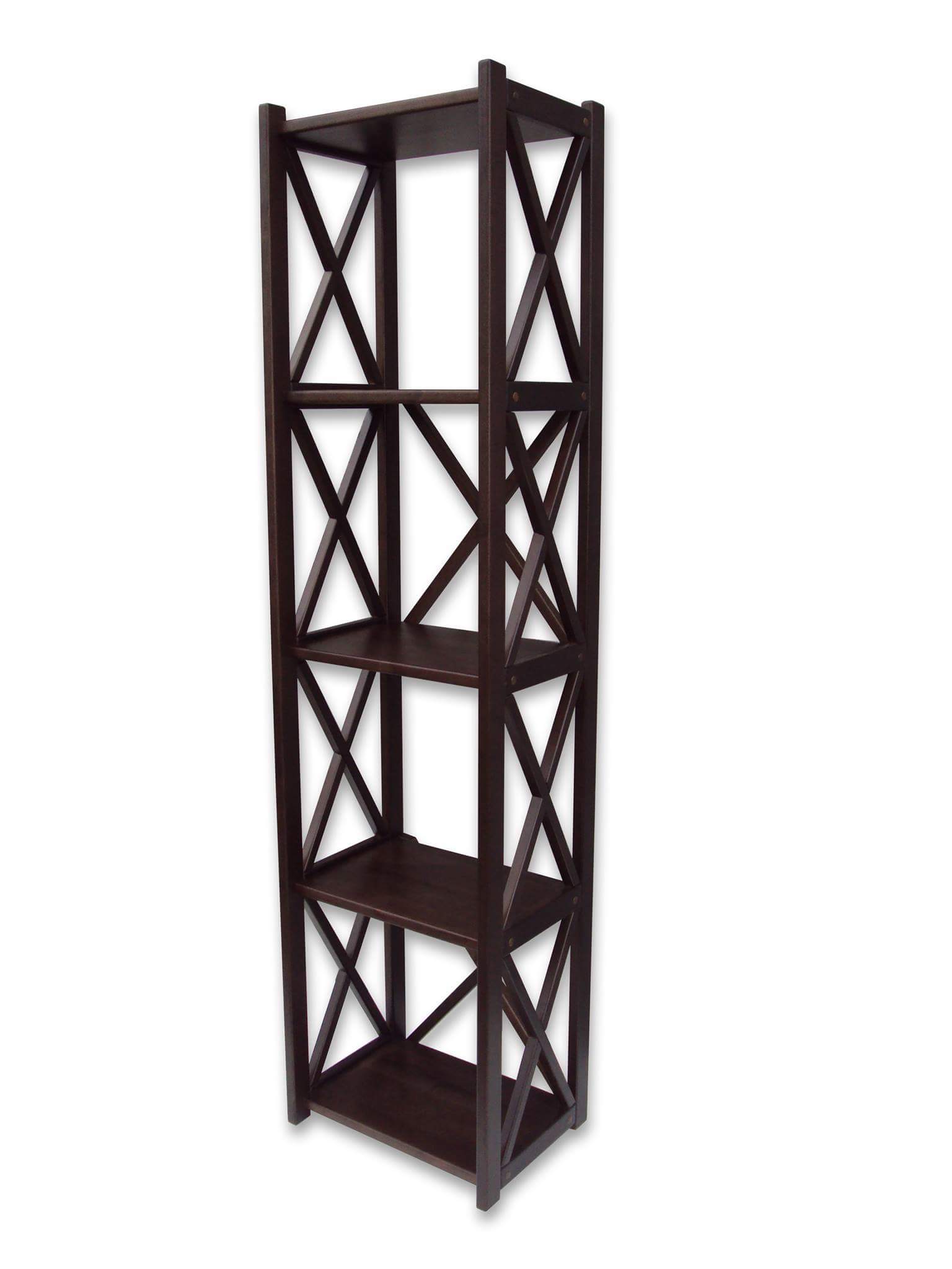 

Этажерка деревянная Марко Дім Элегия 160*40*30 темный орех