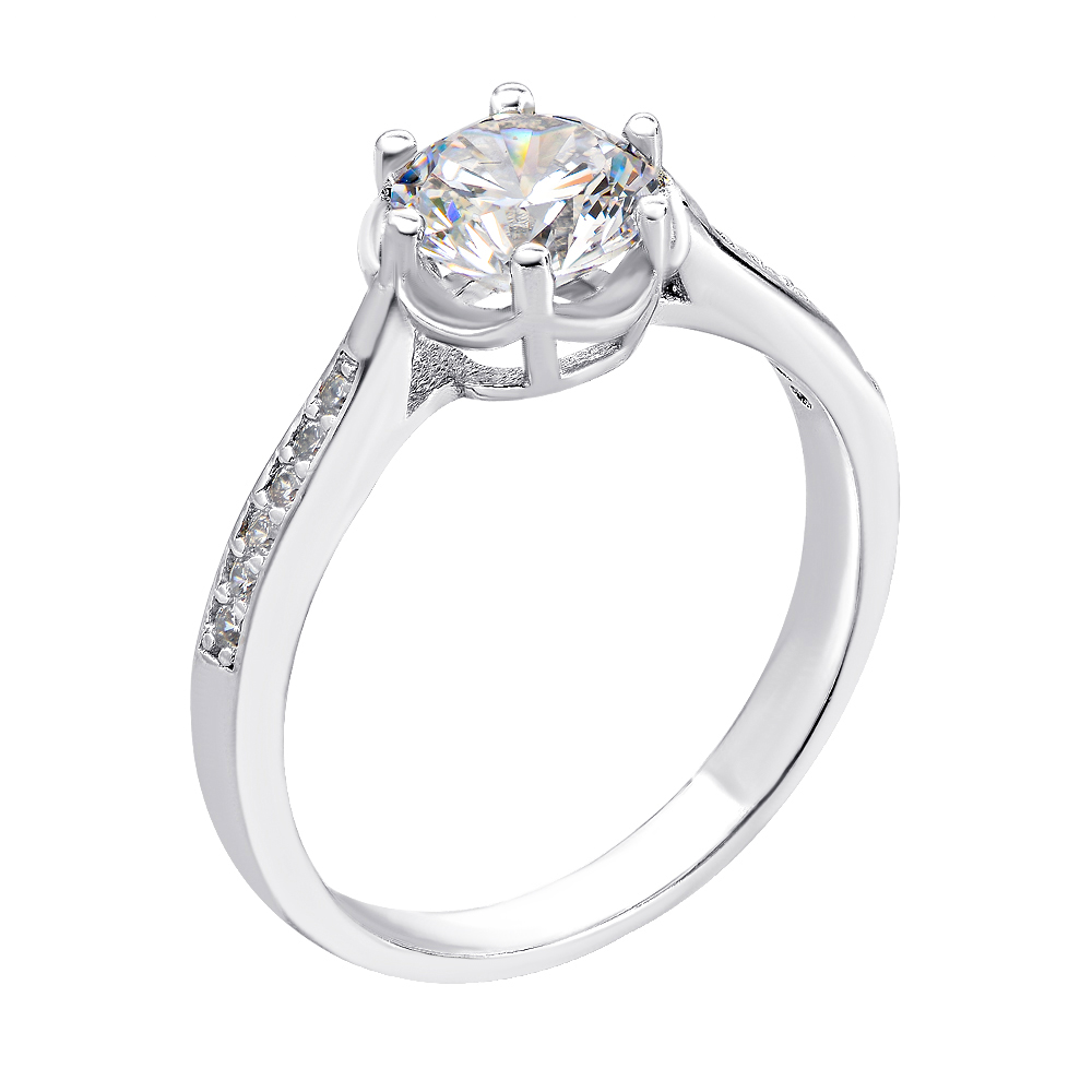 

Серебряное кольцо с фианитами 000134322 16 размера