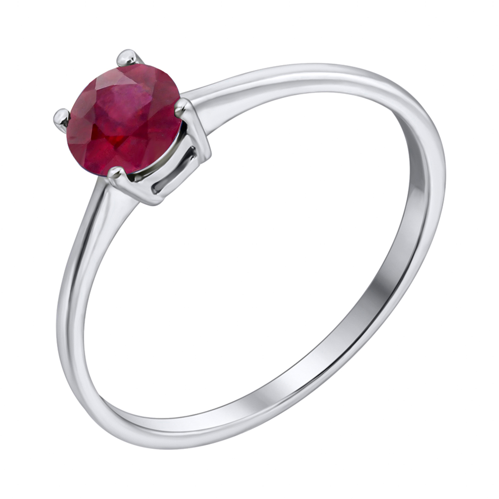 

Серебряное кольцо с рубином 000117811 18 размера