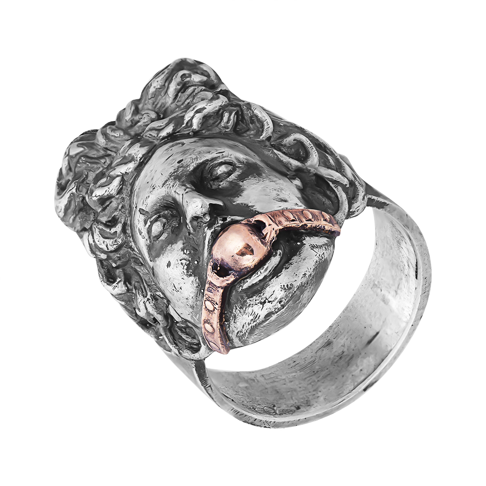 

Серебряное кольцо Aphrodite с золотым кляпом 000103162 19.5 размера