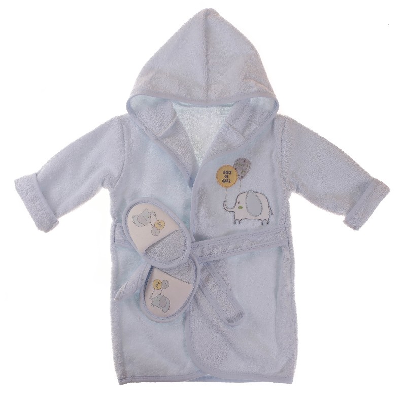 

Халат 2 од. BIBABY 66266 86 см голубой (476096)