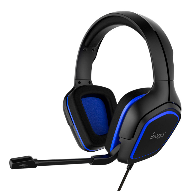 

Игровые наушники IPega Gaming PG-R006B с микрофоном проводные Black-blue (PG-R006B)