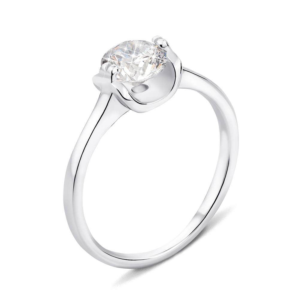 

Серебряное кольцо с фианитом 000133611 15.5 размера