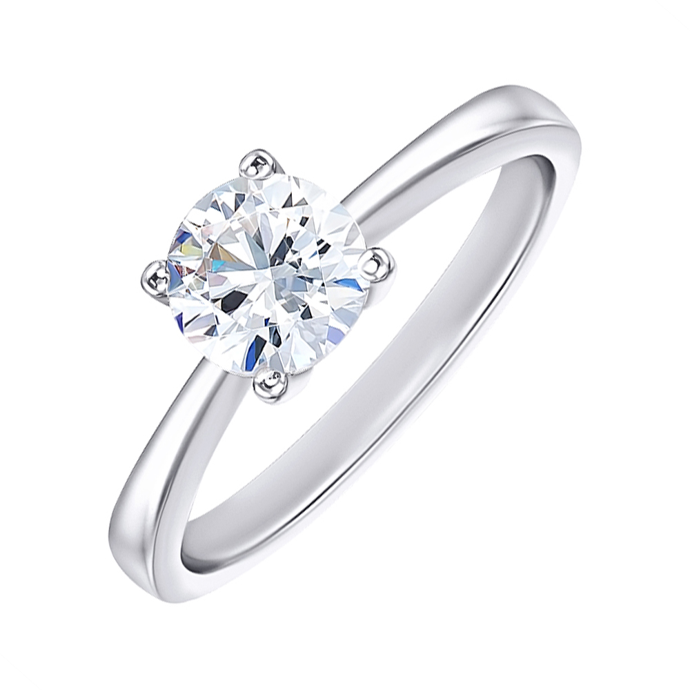 

Серебряное кольцо с цирконием Swarovski 000103127 17 размера