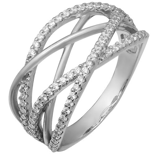 

Серебряное кольцо с фианитами Брайди 000035417 16.5 размера