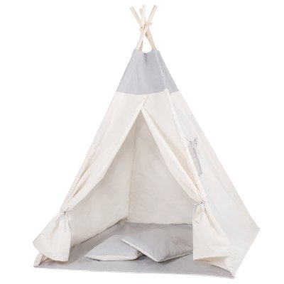 

Детская палатка вигвам Springos Tipi Xxl White/Grey SKL41-277686