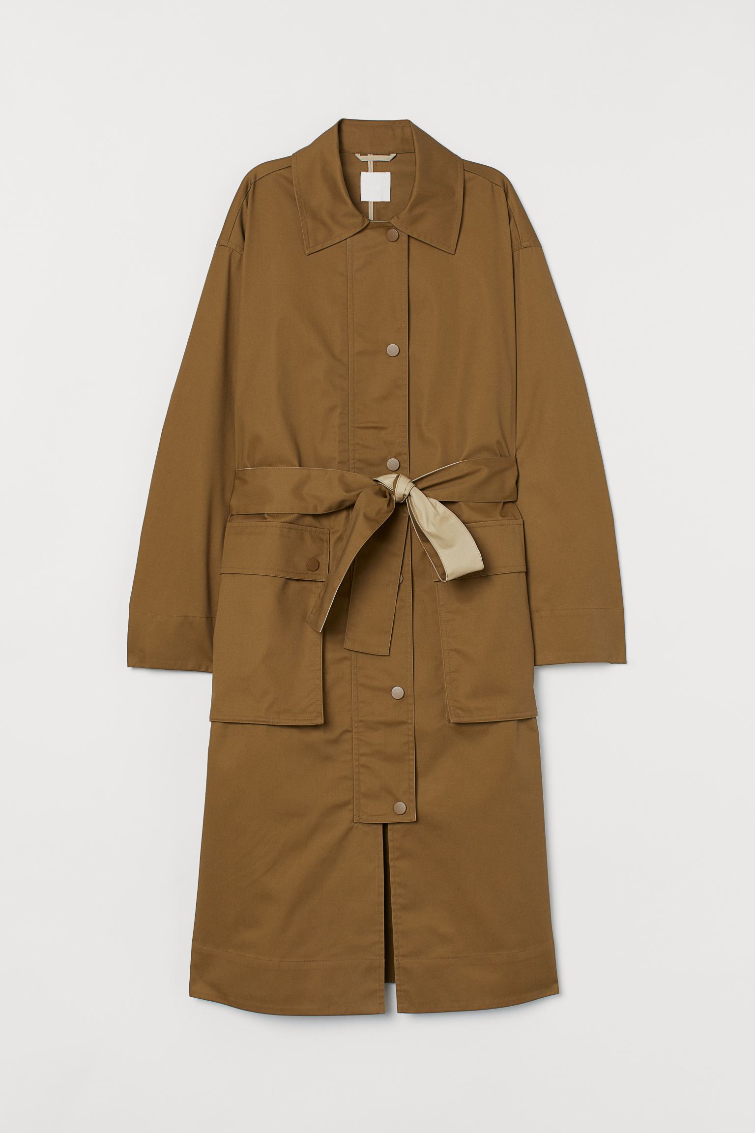

Пальто H&M XL хаки 22028496321