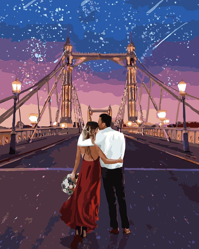 

Картина рисование по номерам Идейка Город влюбленных KH4663 40х50 см Романтика, любовь набор для росписи краски, кисти, холст