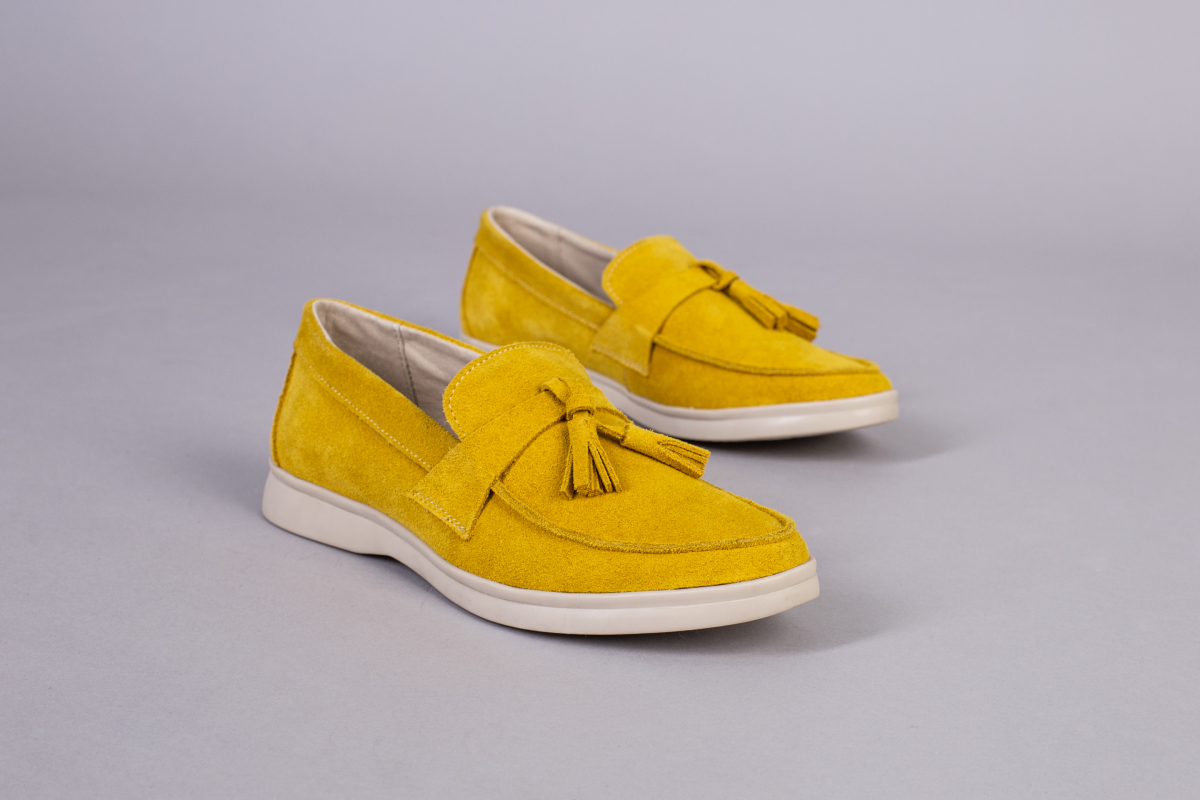 

Лофери замшеві LuxuryShoes 5240-9/38 Жовтий