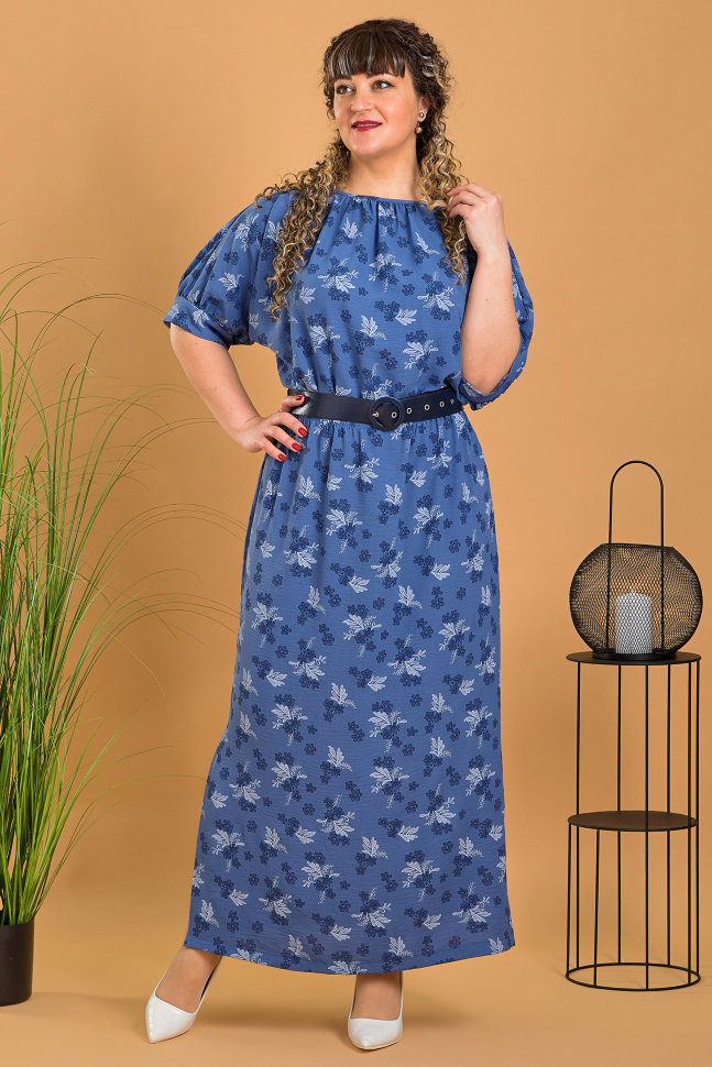

Платье Alenka Plus 14310-1 индиго, Платье Alenka Plus 14310-1 индиго, 56