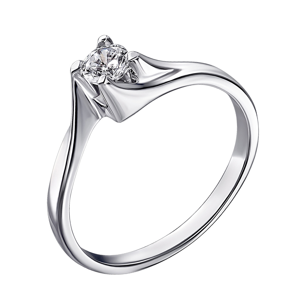 

Серебряное кольцо с цирконием 000118427 16 размера
