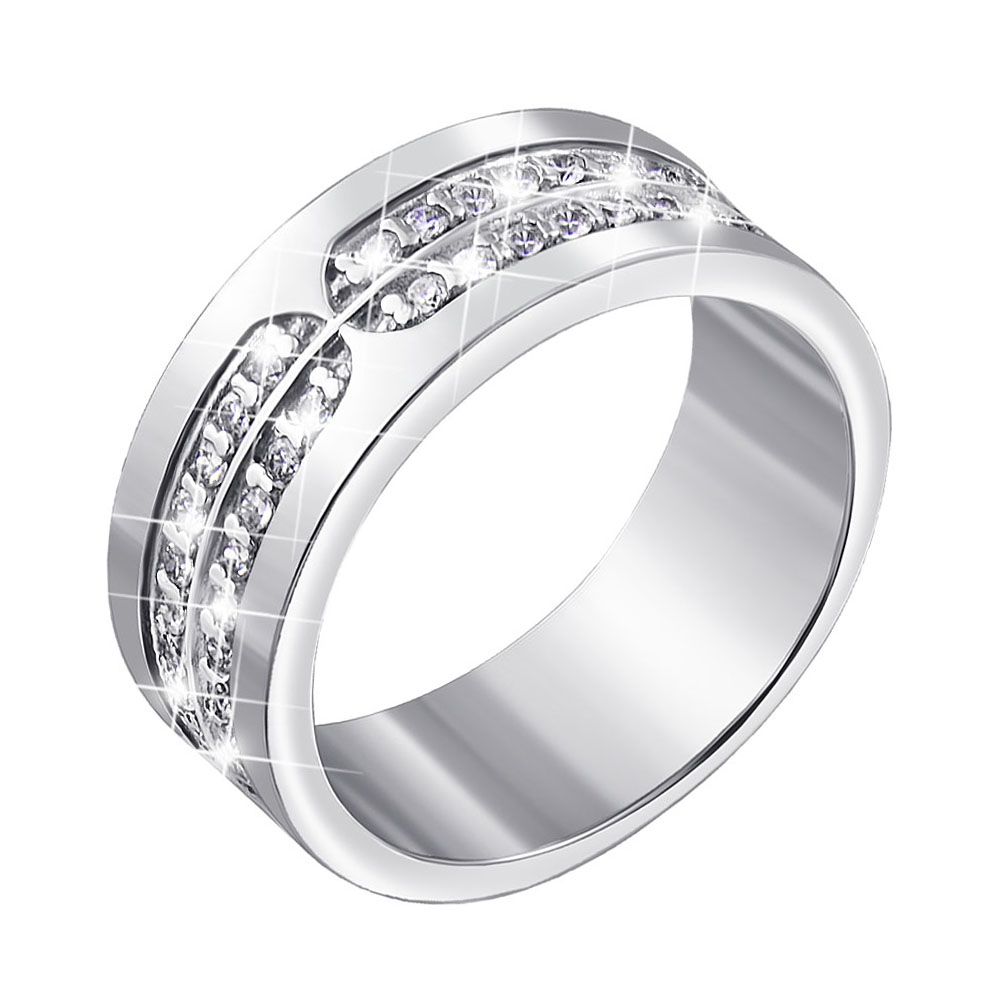 

Серебряное кольцо с фианитами 000140455 16.5 размера