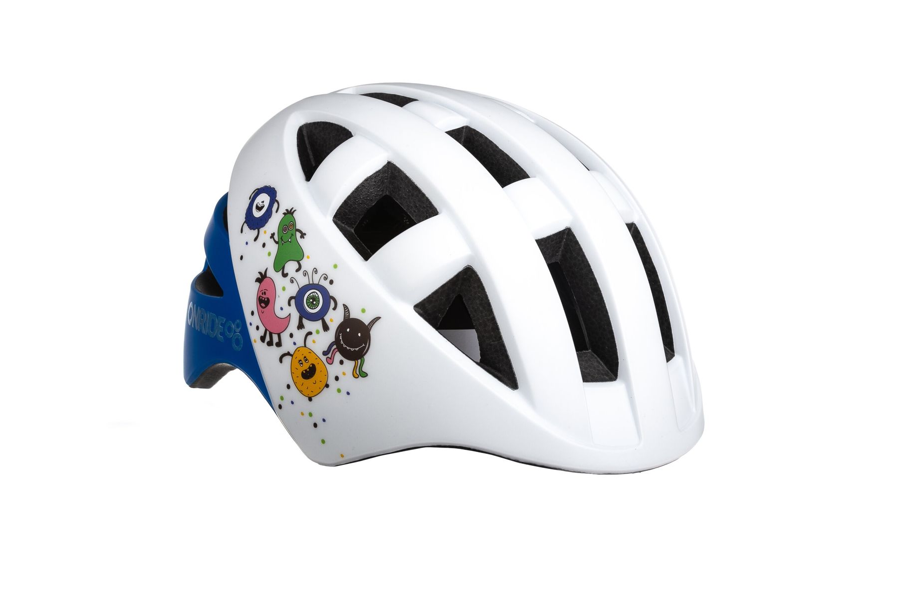 

Велосипедний дитячий шолом ONRIDE Bud S 48-52 Білий з синім (6931610130)