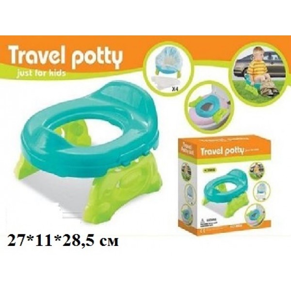 

Детский дорожный горшок Travel Potty для мальчика зеленый