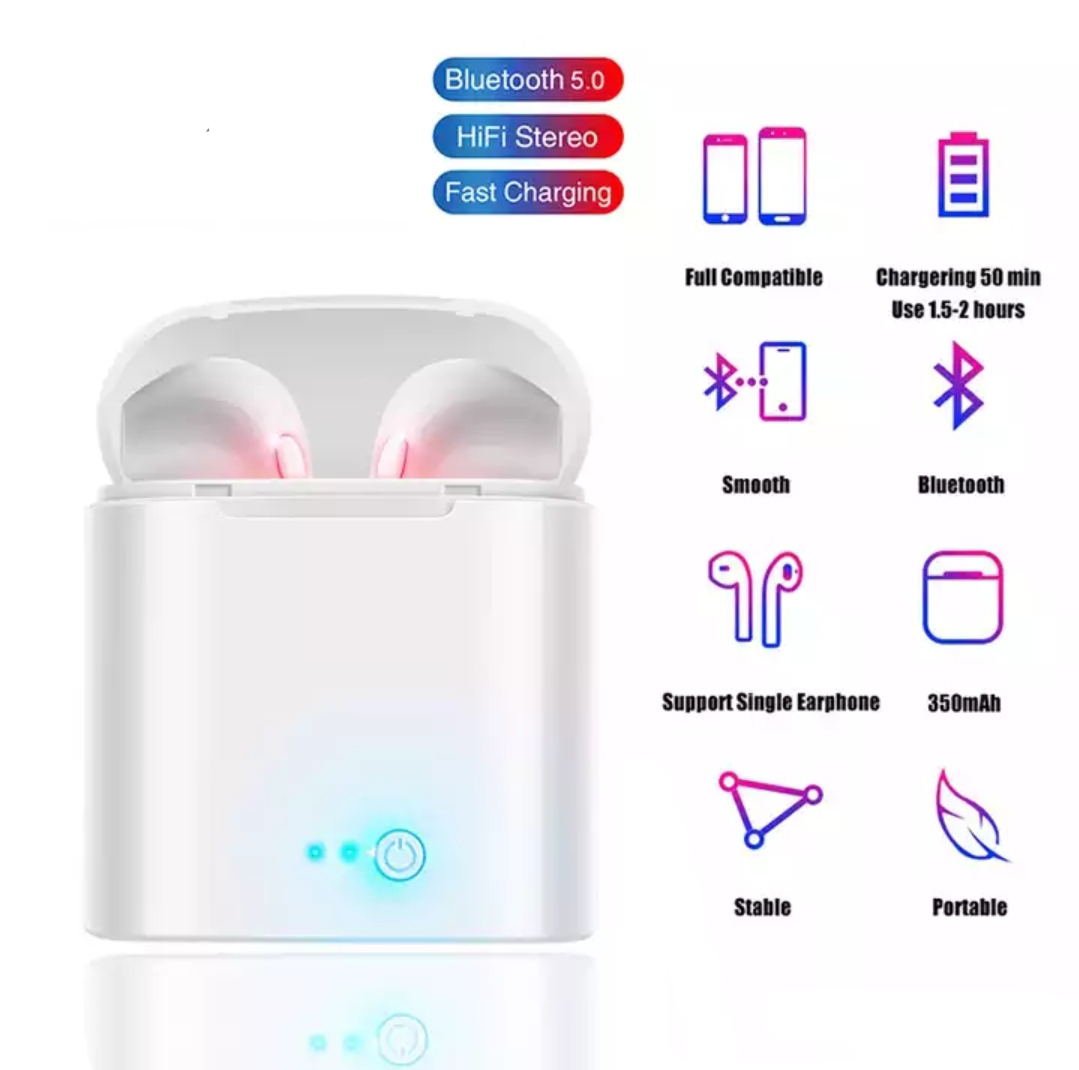 

Беспроводные Bluetooth наушники OKKY HBQ i7S TWS Stereo sound с зарядным кейсом White (L0498)