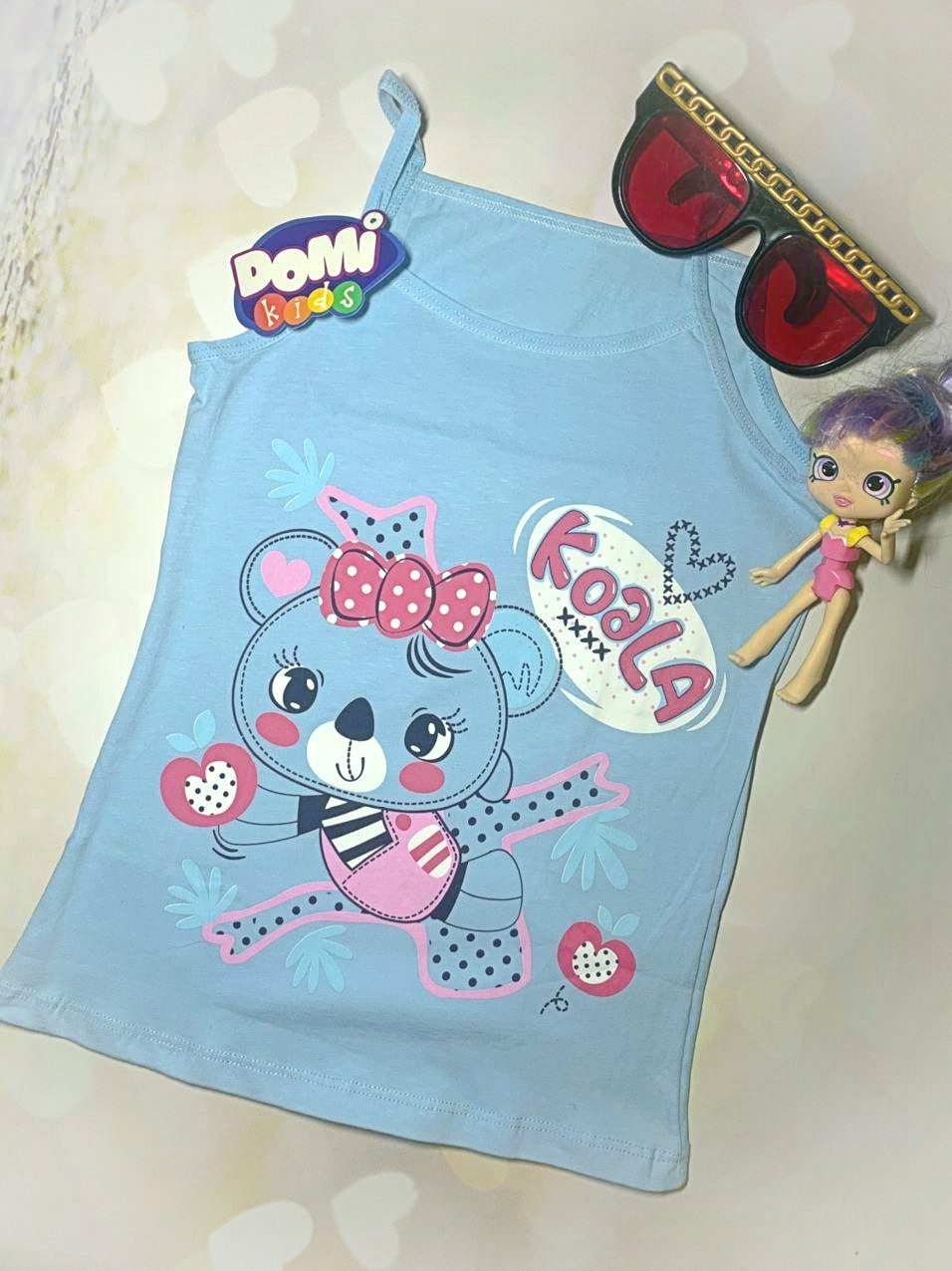 

Майка детская для девочки DOMI kids 68250-30 Голубой 8/9 (128-134cm)