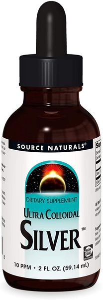 

Коллоидное серебро Colloidal Silver Source Naturals Wellness спрей 10 PPM 59.14 мл (SNS172)