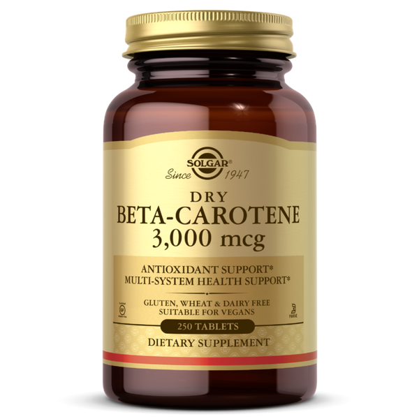

Бета каротин Beta Carotene Solgar 10000 МЕ 250 таблеток (SOL025)