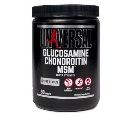 

Глюкозамин хондроитин и МСМ Glucosamine Chondroitin MSM Universal Nutrition 90 таблеток (UN076)