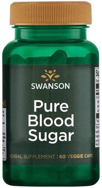 

Контроль уровня сахара в крови Pure Blood Sugar Swanson 60 капсул (SW128)