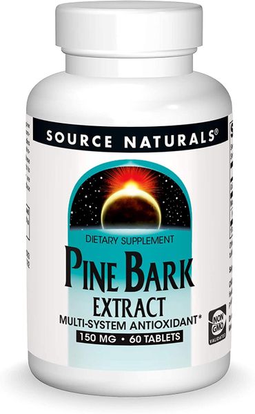 

Пикногенол (кора сосны) Pine Bark Extract Source Naturals 60 таблеток (SNS043)