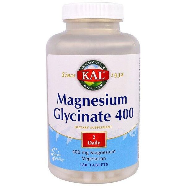 

Магний глицинат Magnesium Glycinate KAL 400 мг 180 таблеток (KAL019)