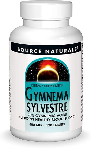 

Джимнема Сильвестра Gymnema Sylvestre Source Naturals 450 мг 120 таблеток (SNS046)