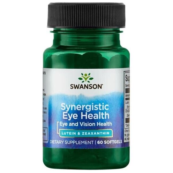 

Лютеин Synergistic Eye Health Lutein & Zeaxanthin Swanson 60 капсул (SW095)