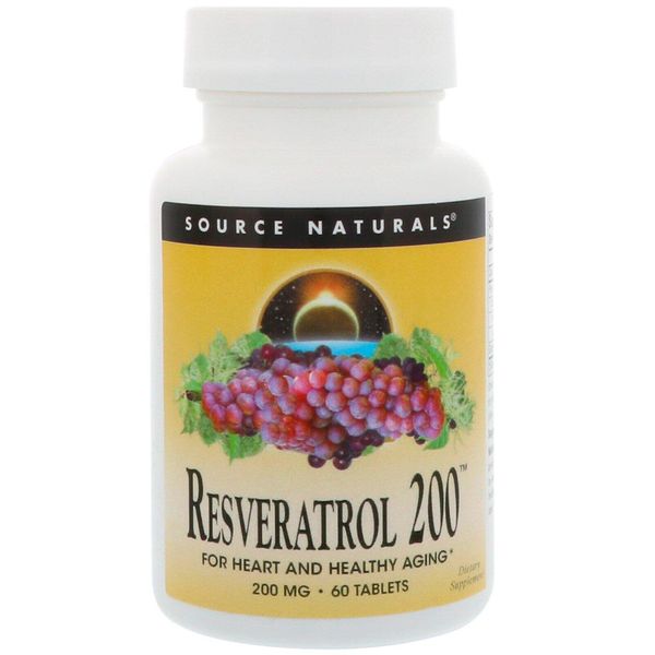 

Ресвератрол Resveratrol Source Naturals 200 мг 60 таблеток (SNS165)