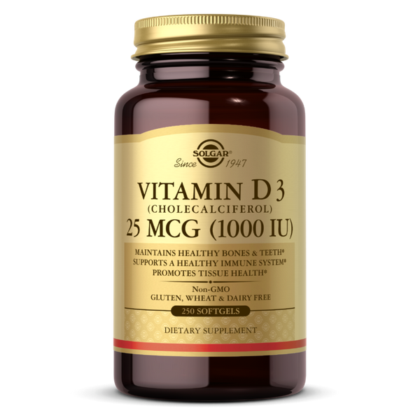 

Витамин D3 Vitamin D3 Solgar 25 мкг 1000 МЕ 250 капсул (SOL041)