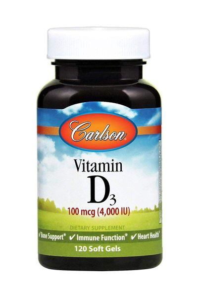 

Витамин D3 Vitamin D3 Carlson Labs 4000 МО 100 мкг 120 капсул (CAR156)