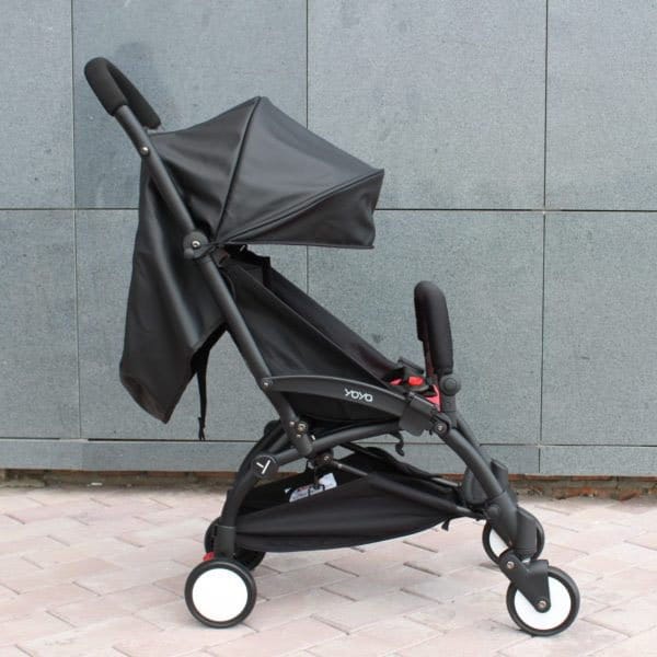 

Прогулочная коляска YOYA 175 А+, рама чёрная, Расцветка Голубая
