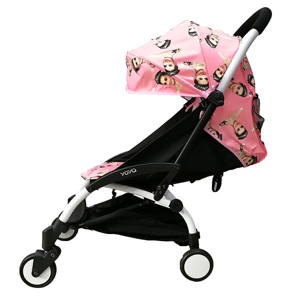

Прогулочная коляска YOYA 175 А+, рама белая, Расцветка PINK BELLE