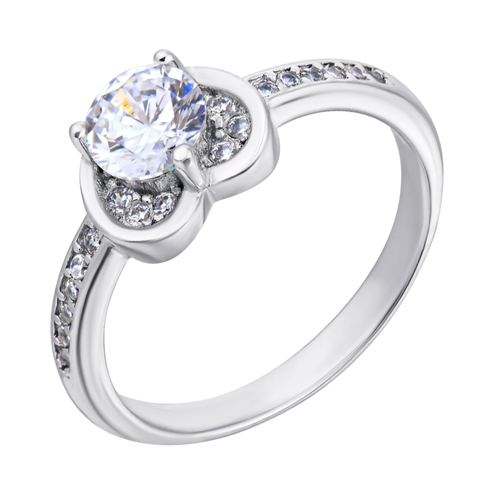 

Серебряное кольцо с фианитами 000118400 16 размера