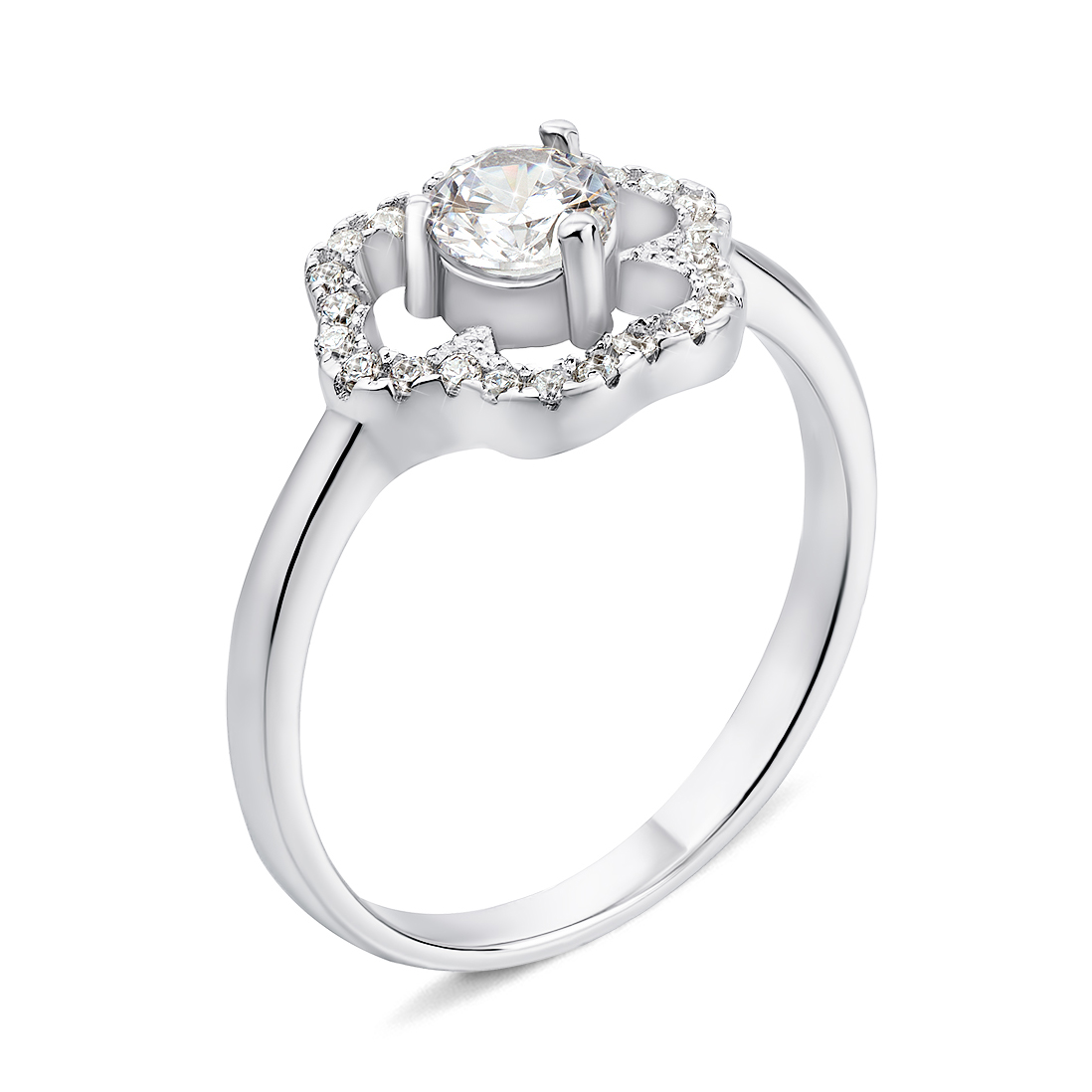 

Серебряное кольцо с фианитами 000134706 16.5 размера