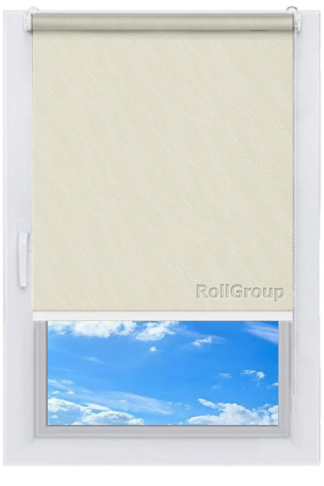 

Ролета тканевая Roll Group Вода 150х165 Серый 1834