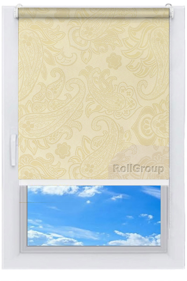 

Ролета тканевая Roll Group Бали 130х165 Слоновая кость 2236