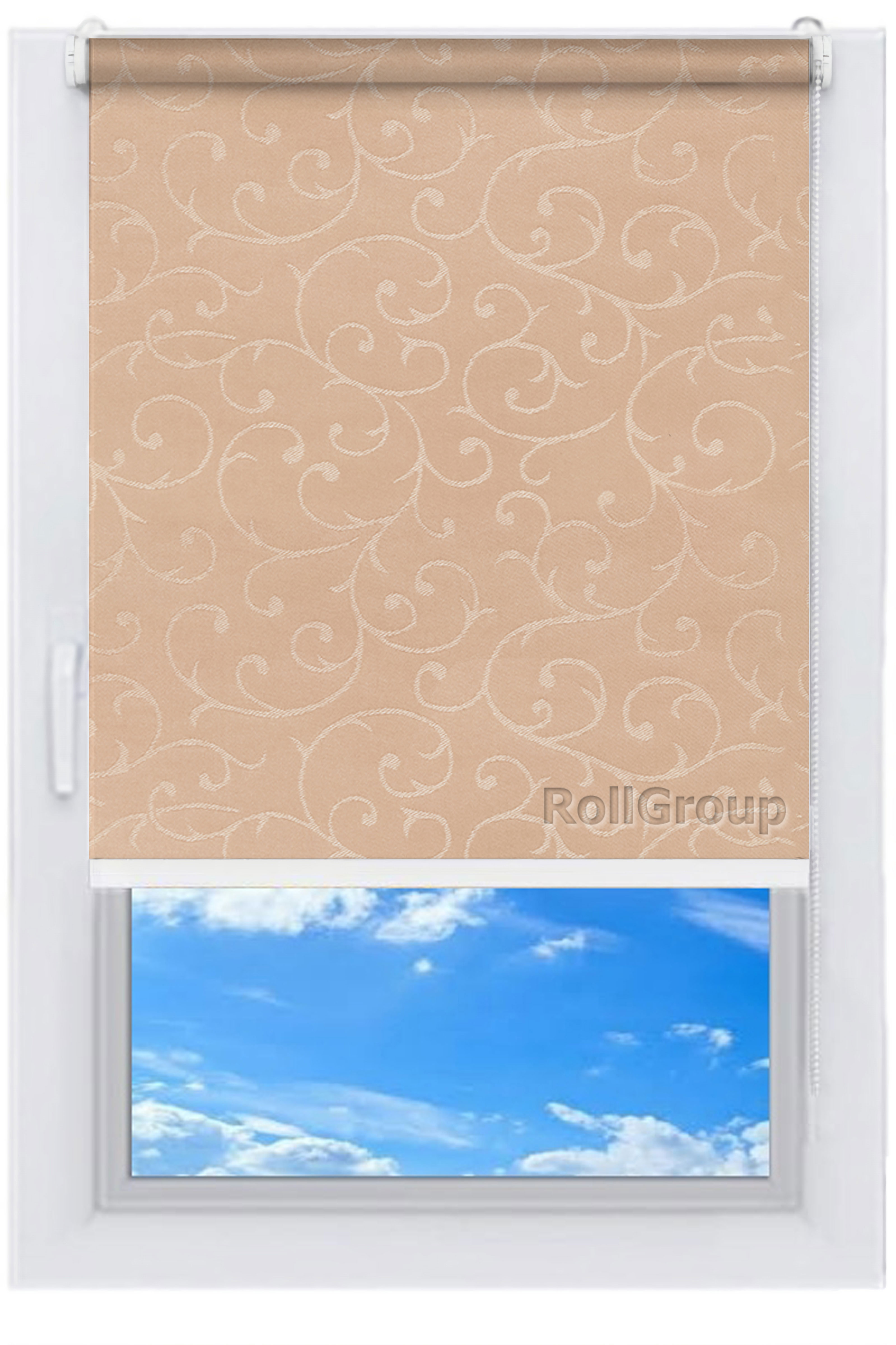 

Ролета тканевая Roll Group Акант 120х165 Бежевый 1839