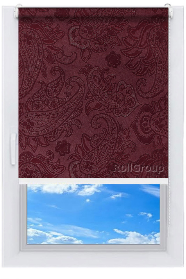 

Ролета тканевая Roll Group Бали 120х165 Бордовый 2282