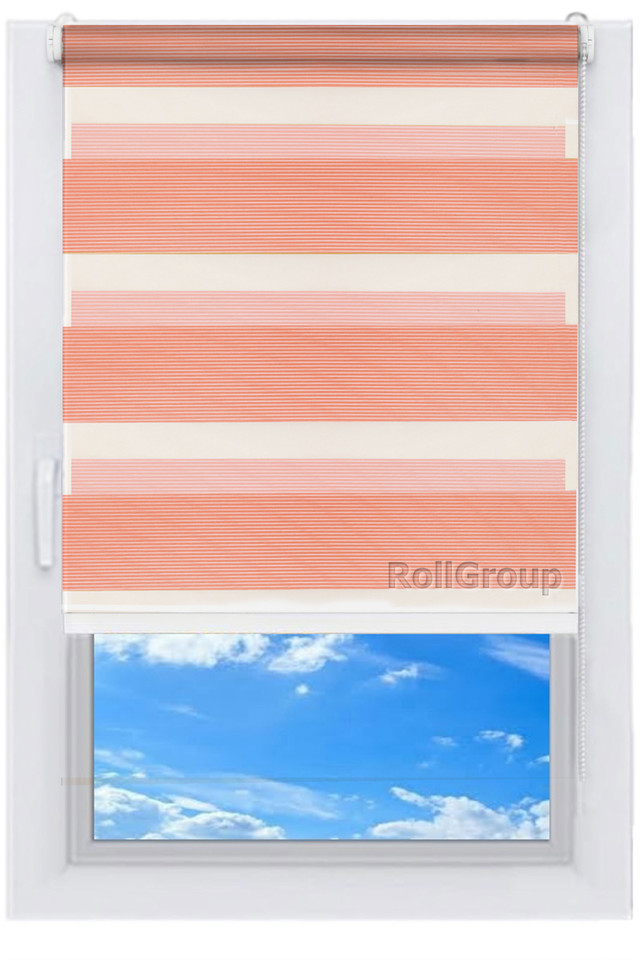 

Ролета тканевая Roll Group День-ночь 80х165 Розовый 604