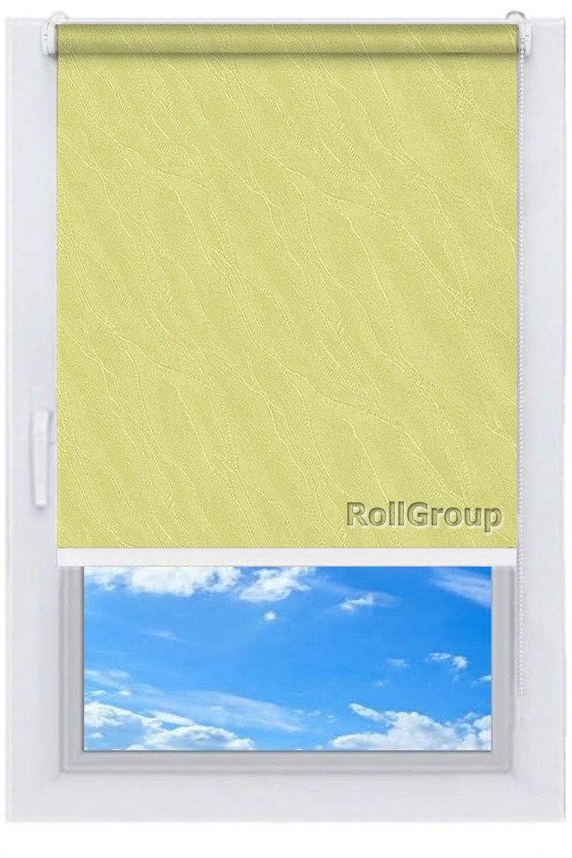 

Ролета тканевая Roll Group Вода 130х165 Желтый 2072