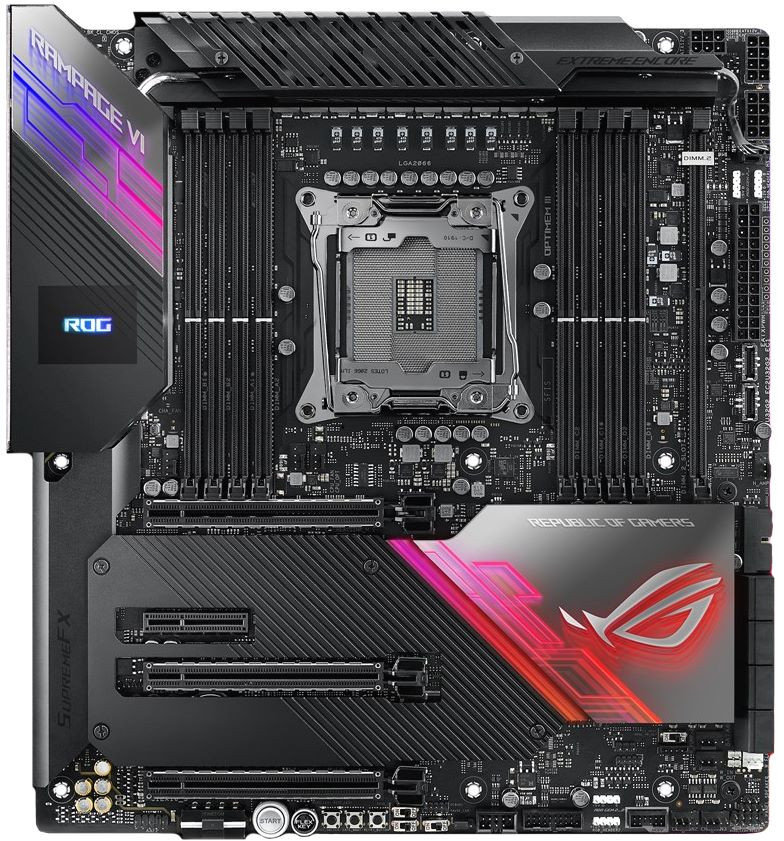 

Материнская плата Asus ROG Rampage VI Extreme Encore (s2066, Intel X299, PCI-Ex16)