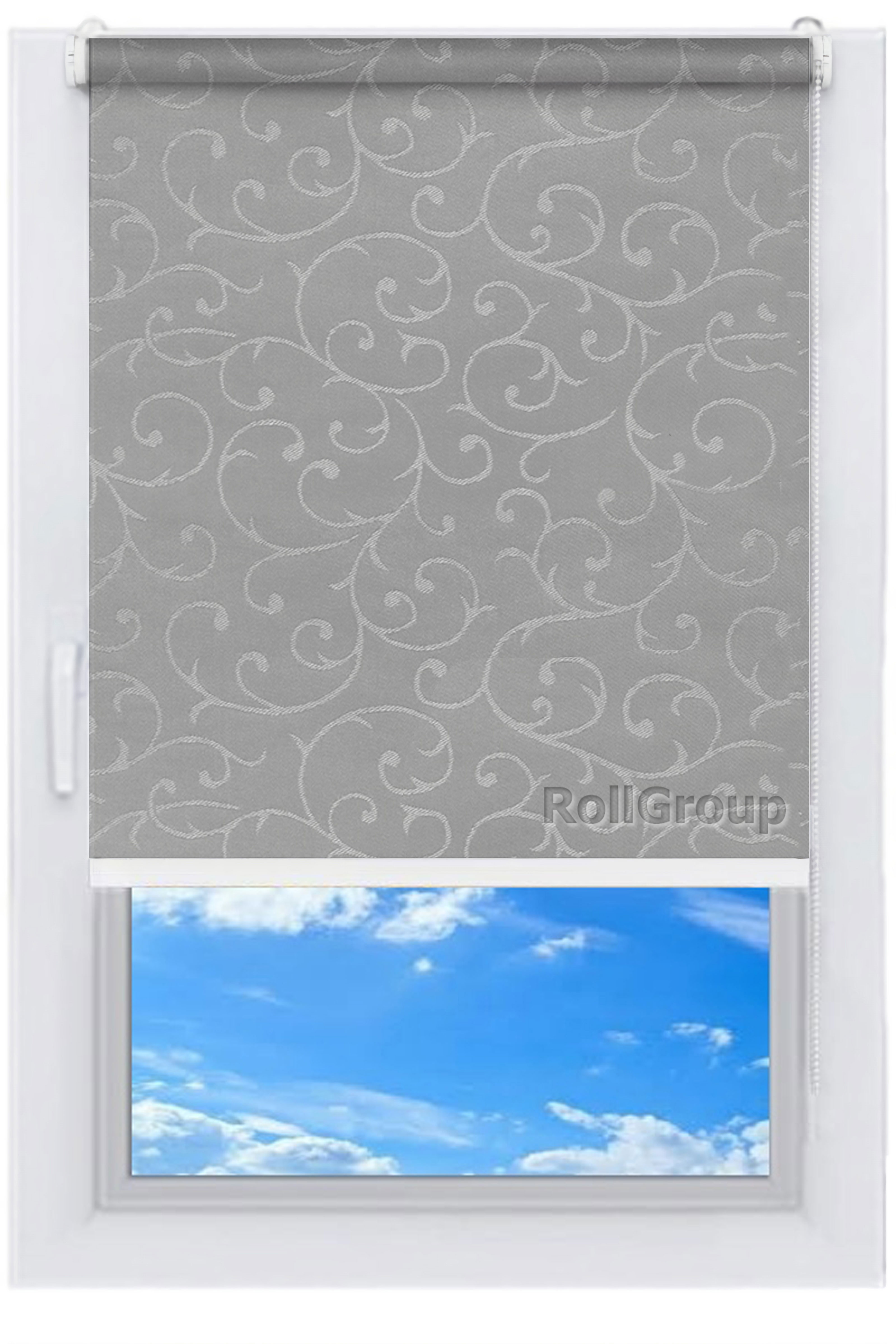 

Ролета тканевая Roll Group Акант 130х165 Серый 2267