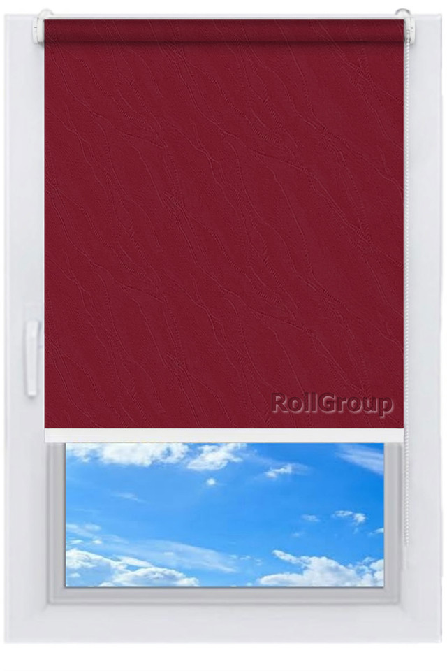 

Ролета тканевая Roll Group Вода 120х165 Бордовый 889