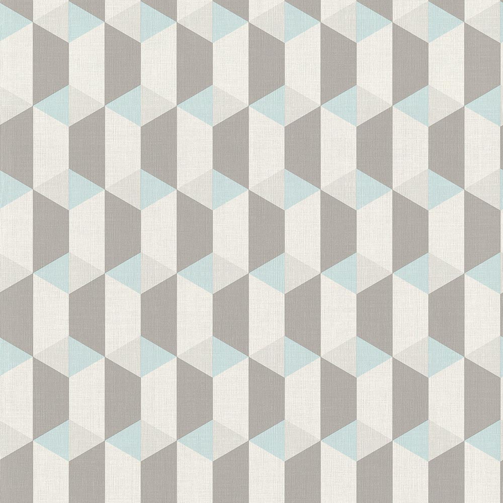 

Обои Grandeco Inspiration Wall IW3502 призма 3Д серо-голубой 0.53 x 10.05 м