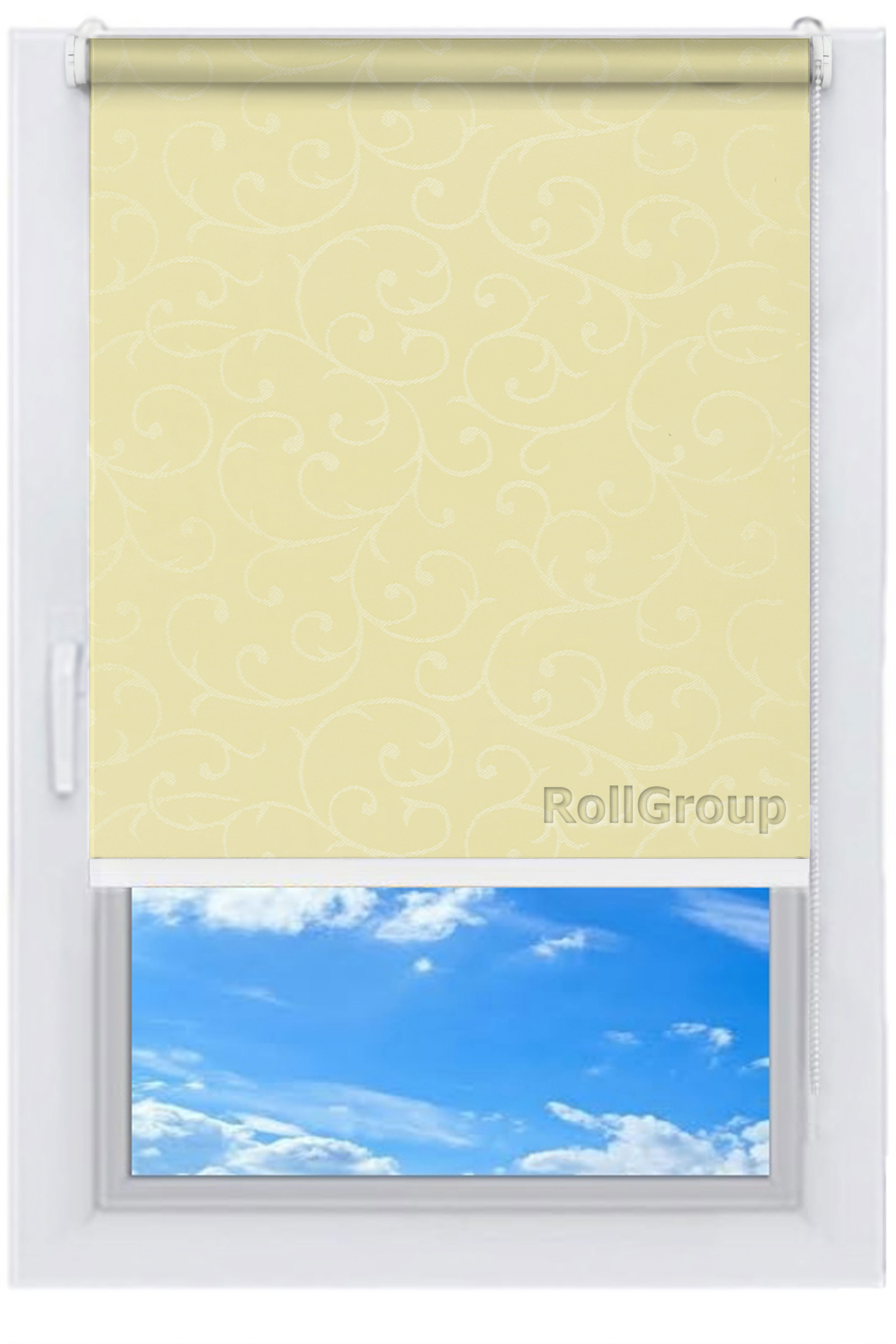 

Ролета тканевая Roll Group Акант 125х165 Желтый 2236