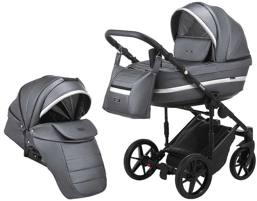 

Коляска 2 в 1 Adamex Rimini ECO кожа 100% RI-253
