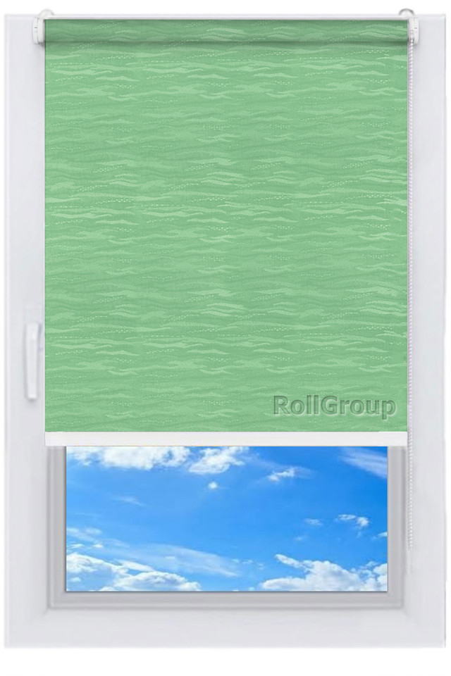

Ролета тканевая Roll Group Лазурь 130х165 Салатовый 2073